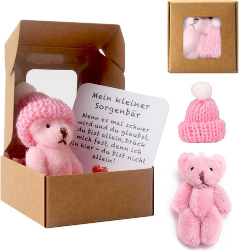 Mini teddybär sorgenbär - mini-teddybär,
