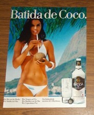 Seltene Werbung BATIDA DE COCO - Der Kokosdrink mit dem 16%-Rhythmus 1986