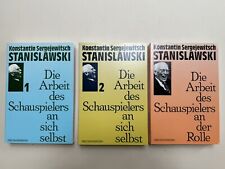 Die Arbeit des Schauspielers an der Rolle von Stanislawski Band 1,2,3 komplett