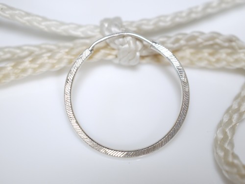 Hübscher silber ohrring - silber,