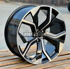 4X 22 Zoll RSQ8 4M Style Schwarz 5X112 Felgen passend für Audi RS7 Q7 Q8 RSQ7...