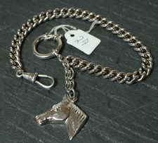 Alte silberne Taschenuhrkette