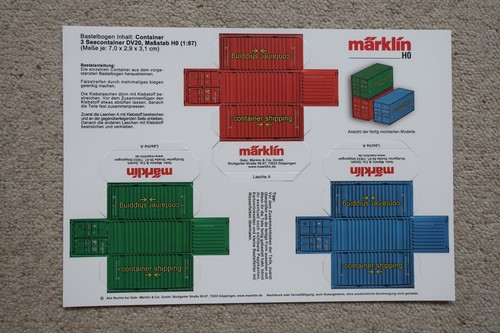 Märklin bastelbogen 3 - h0,