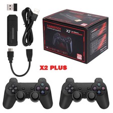 X2 Plus Retro Video Game Console 3D TV Game Stick 2.4G Wireless Controller 128GB