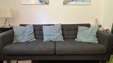 3-SITZER-SOFA Ikea Landskrona mit Kissen