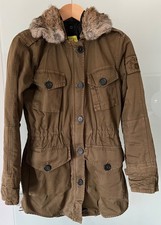 Damenparka WITTY KNITTERS COLLECTIONS * KHAKI * Größe S * Echtfellkragen *