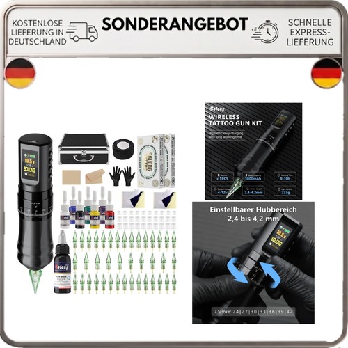 Professionelles tattoo set mit - tattoo,