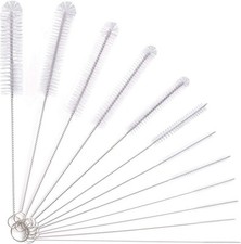 Flaschenbürste, 12 Stück lange Flaschenreinigungsbürsten, Rohrbürste, Wasserkocher Auslaufrohr