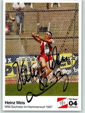 12086902 - Heinz Weis Hammerwurf 1987 Autogramm Leichtathletik
