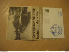 RUBEZAHL GREENPEACE Ship Cover LUBECK 1991 Cancel GERMANY Ecology Environmental