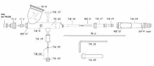 Paasche airbrush ersatzteile - paasche,