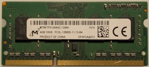 Micron 4gb 1rx8 pc3l 12800s - micron,