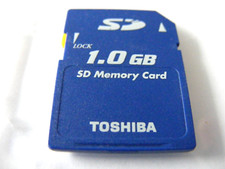 1GB Secure Digital Card  ( 1 GB SD Karte ) TOSHIBA gebraucht