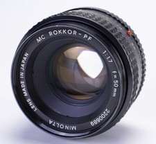 Minolta MC Rokkor-PF 1.7 50mm Vintage