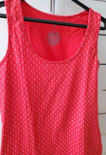 Damen top baumwolle rot 40 - top,