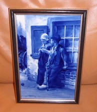 !!!! ROYAL DELFT DE PORCELEYNE FLES SCHÖNES ALTES KACHELBILD KERAMIK HOLLAND !!!