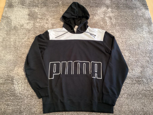 Puma hoodie schwarz weiß mit - puma,