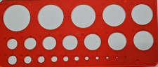 Kreisschablone 1-36 mm dt. Hersteller Zeichenschablone Lochkreisschablone