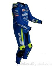 SUZUKI ECSTAR Biker Lederkombi Rennen Biker Ledranzug Motorrad Leder Jacke Hose