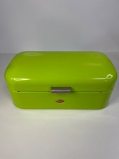Wesco Brotkasten Lemongrün ca 22x42x17cm Edelstahl