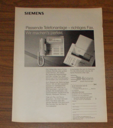 Seltene werbung siemens - werbung,