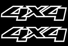 2x 4x4 Offroad Allrad  Aufkleber Pick Up Tuning Geländewagen US Rad Geländ3