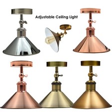 Vintage Industriell Decken Lampen Winkel Verstellbar Modern Deckenlampe Fassung