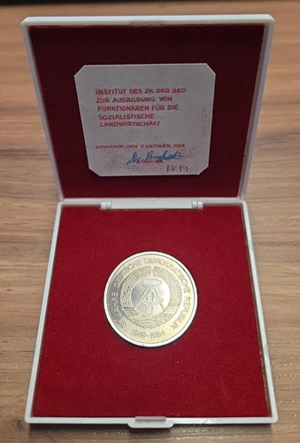 Ddr medaille 1984 sed - medaille,