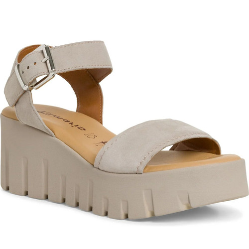Tamaris damen beige keilabsatz - tamaris,