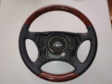 Gutes W220 W215 Mercedes-Benz S CL Lenkrad Holz Nussbaum & Leder