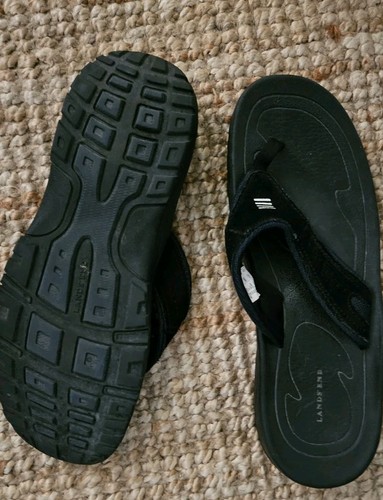 Lands end leder - , slipper