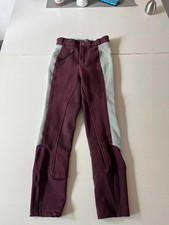 Weinrot/bunte Vollbesatz Reithose - Größe: 128 - Marke: Equilibre