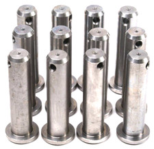 12 Stück Bolzen B mit Kopf 18X75 1.4057 Befestigung Stifte Stahl verzinkt