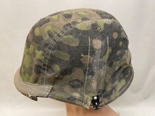 68er M38 HELMBEZUG TARN FRÜHE VARIANTE HG DIV MUSEUM PLATANE ALTE STOFFE