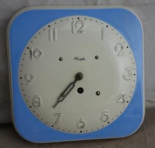 alte Keramik Wanduhr Küchenuhr Kienzle für Bastler
