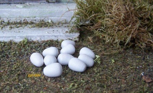 Miniatur holzeier - st.,