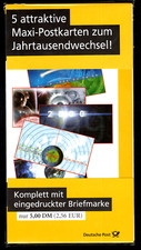 5 Ganzsachen/Maxipostkarten im SET " Jahrtausend-Wechsel; Mi.-Nr: PSo 59/01-05