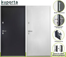 Haustür Nebeneingangstür HUGO hochwertige Kellertür Außentür in weiß & anthrazit