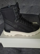 + ORIG Armani Exchange Boots Schnürstiefel schwarz Gr.43 (44). TOP