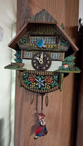 Miniatur schwarzwalduhr mit - miniatur,
