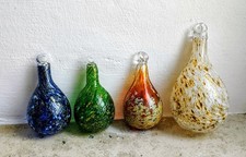 4 Fenster Glas Deko Glaskugel/Weinachtskugel. Mundgeblasen.