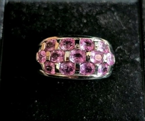 Pinker saphir damenring - pinker,