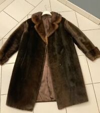 Pelz-Mantel Gr. 36 mit Nerz-Kragen