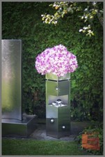 EDELSTAHL GARTEN SÄULE