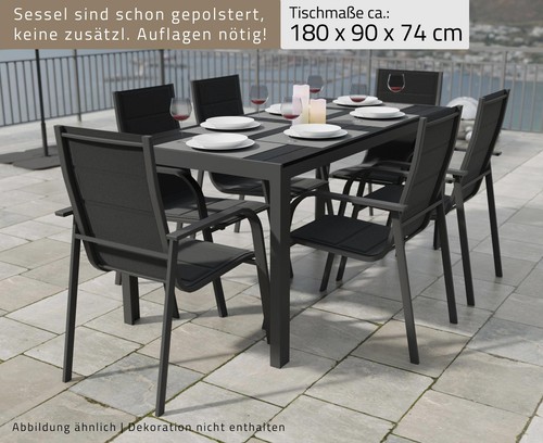 Alu gartensitzgruppe essgruppe - alu,