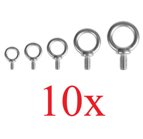 10x v4a edelstahl ringbolzen - 10x,