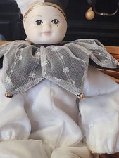 Schüchterner Kindergeist Mirja Haute Doll Geisterpuppe Clown Puppe Porzellan Alt