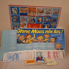 Vollständig Ohne Moos nix Los!  PARKER Brettspiel 1987 sehr guter Zustand Geld