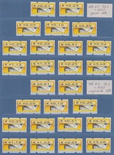 ATM Briefkasten Mi.-Nr. 5.1 Satz TS1 je mit geraden und ungeraden Zählnummern