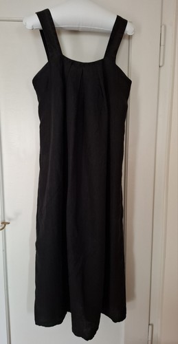 Design kleid leinen schwarz - kleid,